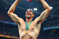 开运体育官方入口-迎来胜利：游泳选手喜摘金牌，游泳冠军领奖